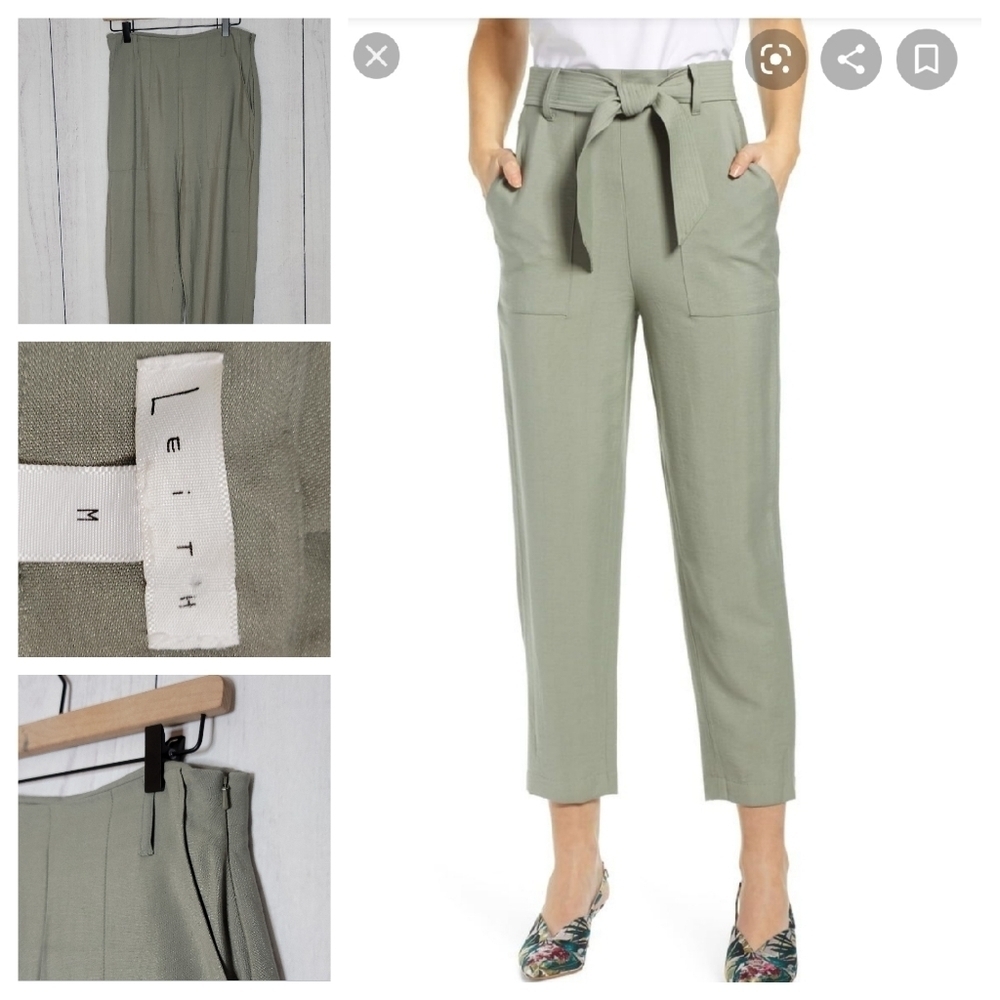 Leith high rise cropped pants‎